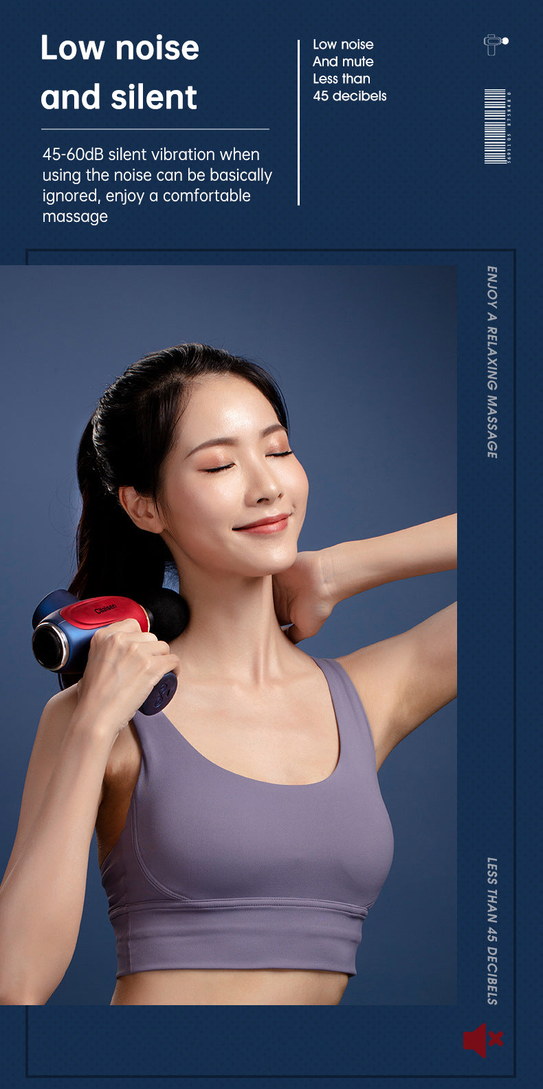CP-F10 fascia gun muscle massager cervical muscle relaxer electric menstrual gun leg electric
