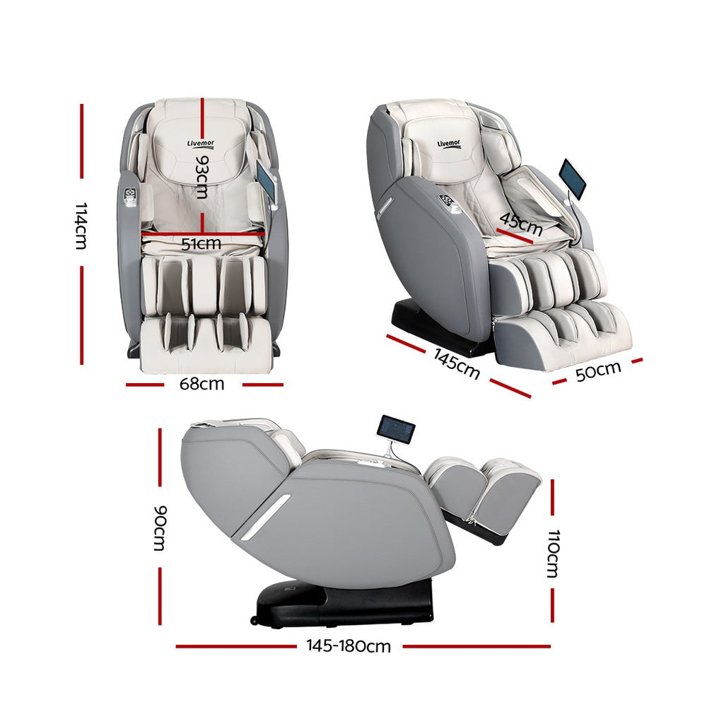 NNEDSZ Livemor 4D Massage Chair Electric Recliner Home Massager Gary